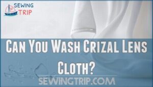 can you wash crizal lens cloth