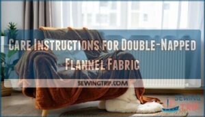 care instructions for double-napped flannel fabric