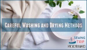careful washing and drying methods