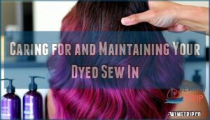caring for and maintaining your dyed sew in