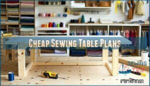 cheap sewing table plans