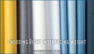 choosing right interfacing weight