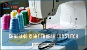 choosing right thread and stitch