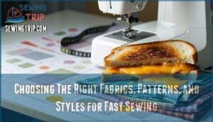 choosing the right fabrics, patterns, and styles for fast sewing