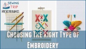 choosing the right type of embroidery