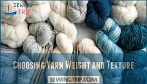 choosing yarn weight and texture
