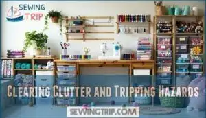 clearing clutter and tripping hazards