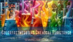 colorfastness and chemical resistance