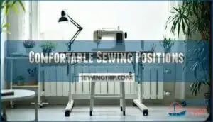 comfortable sewing positions