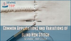 common applications and variations of blind hem stitch