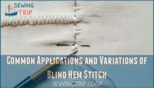common applications and variations of blind hem stitch