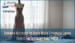 common mistakes to avoid when choosing lining fabric for a jersey knit dress