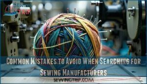common mistakes to avoid when searching for sewing manufacturers
