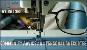 community advice and personal anecdotes