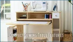 compact sewing table features