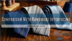 comparison with handmade interfacing