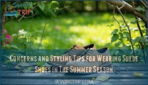 concerns and styling tips for wearing suede shoes in the summer season