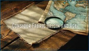 consider fabric origin and age