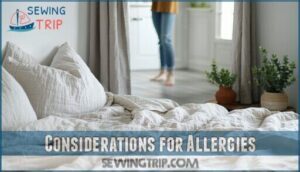 considerations for allergies