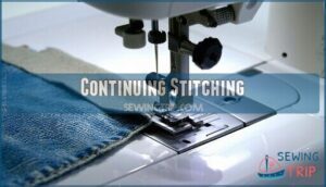continuing stitching