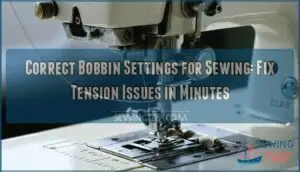 correct bobbin settings for sewing