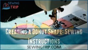 creating a donut shape: sewing instructions