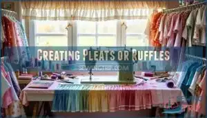 creating pleats or ruffles