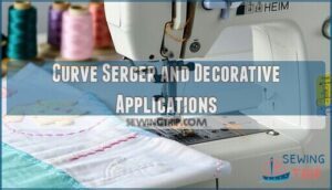 curve serger and decorative applications