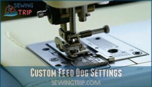 custom feed dog settings