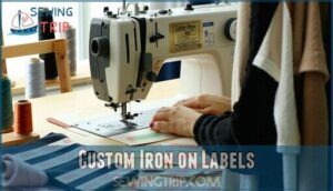 custom iron on labels