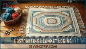 customizing blanket edging