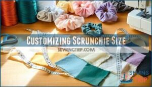 customizing scrunchie size