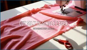 cut silk in single layer