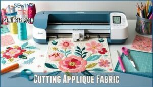 cutting applique fabric