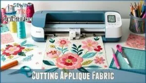 cutting applique fabric