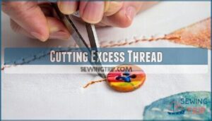 cutting excess thread
