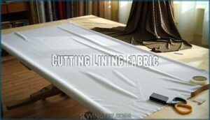 cutting lining fabric