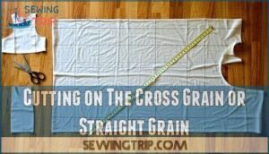 cutting on the cross grain or straight grain