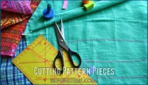 cutting pattern pieces