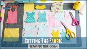 cutting the fabric