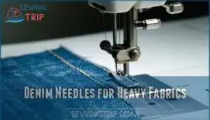 denim needles for heavy fabrics