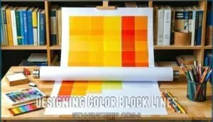 designing color block lines designing color block lines