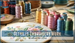 detailed embroidery work