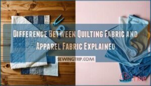 difference between quilting fabric and apparel fabric