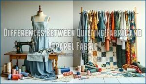 differences between quilting fabric and apparel fabric