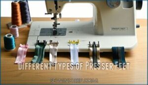 different types of presser feet