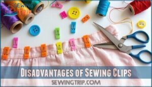 disadvantages of sewing clips
