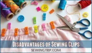 disadvantages of sewing clips