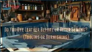 do you dye leather before or after sewing? (tooling or burnishing) do you dye leather before or after sewing? (tooling or burnishing)