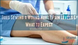 does sewing a wound hurt